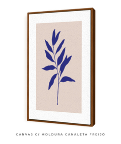 Quadro Decorativo Outono Minimal Blue III - Flowersjuls - Quadros botânicos decorativos | Aquarelas autorais