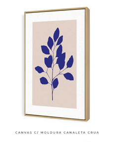 Quadro Decorativo Outono Minimal Blue V - Flowersjuls - Quadros botânicos decorativos | Aquarelas autorais