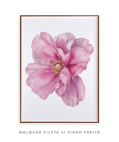 Quadro Decorativo Peonia I - Flowersjuls - Quadros botânicos decorativos | Aquarelas autorais