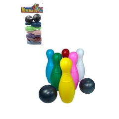Jogo de boliche com 6 pinos e 2 bolas