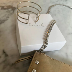 *New* Caja Milan Silver pieces - Mini Bag & Brazalete - Obsequium Jewelry & Complements