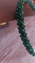 Tiara em cristais verde - Casa D' Ferreira