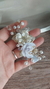 Presilha bico de pato com flores - comprar online