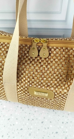 Bolsa + Carteirinha Cherry (METAIS DOURADOS) na internet