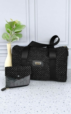 Bolsa + carteirinha Cherry (DETALHES EM NÍQUEL)
