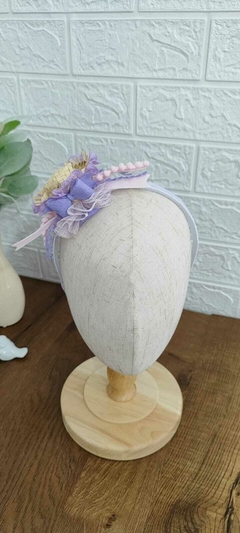 Tiara chapéu palha junino - comprar online