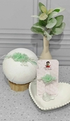 COLEÇÃO CAMÉLIA ( FAIXINHA + BICO DE PATO) Cor verde bebê organza