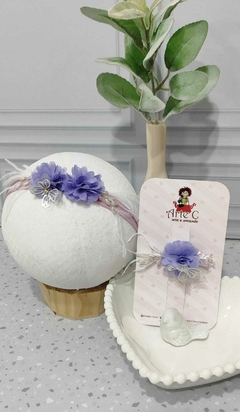COLEÇÃO CAMÉLIA (FAIXINHA + BICO DE PATO) Cor roxo
