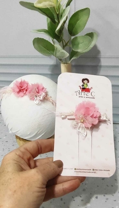 Imagem do COLEÇÃO CAMÉLIA (FAIXINHA + BICO DE PATO) Cor ROSA BEBÊ