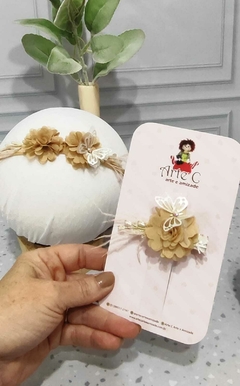 Imagem do COLEÇÃO CAMÉLIA ( FAIXINHA + BICO DE PATO) Cor Bege