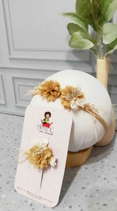 COLEÇÃO CAMÉLIA ( FAIXINHA + BICO DE PATO) Cor Bege