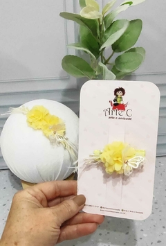 COLEÇÃO CAMÉLIA (FAIXINHA + BICO DE PATO) Cor amarelo