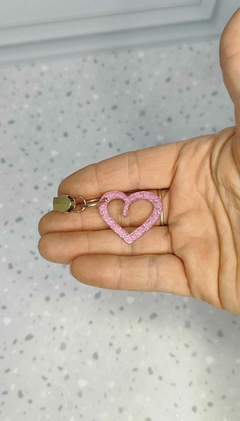 Cursor/Puxador de zíper niquelado N/5 CORAÇÃO VAZADO - comprar online