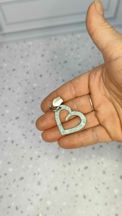 Cursor/Puxador de zíper niquelado N/5 CORAÇÃO VAZADO - comprar online
