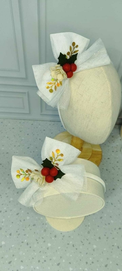 Tiara/headband de Natal BRANCA na internet