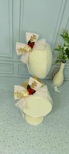 Tiara/headband de Natal rosa bebê - comprar online