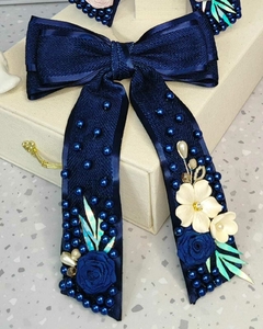 Laço ELEGANCE azul marinho - comprar online