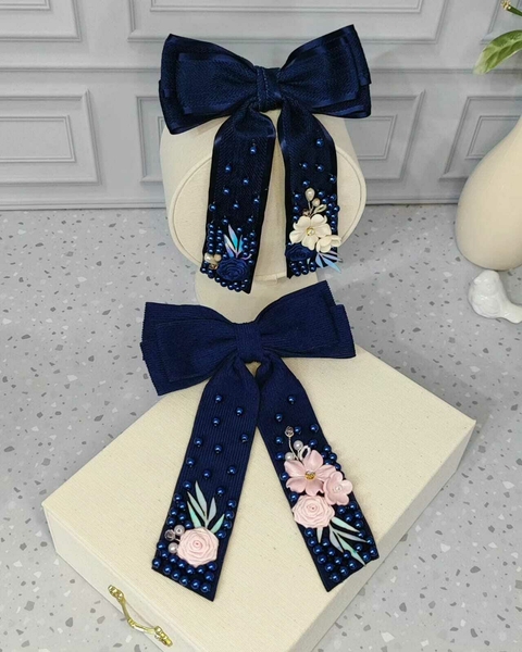Laço ELEGANCE azul marinho