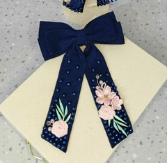 Laço ELEGANCE azul marinho - loja online