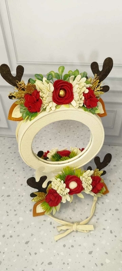 Headband Reninha de Natal - Cláudia Maria Rambor