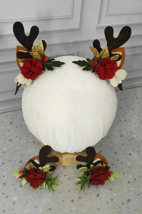 Bico de pato reninha de Natal