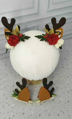 Bico de pato reninha de Natal - Cláudia Maria Rambor