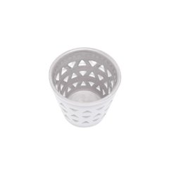 Castiçal em Porcelana Triângulos Branco e Cinza - comprar online