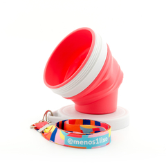 Kit Copo Menos 1 Lixo | 400ml + Cordinha Pink