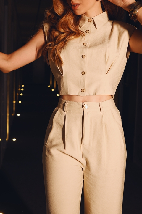 Conjunto Alfaiataria Creme Claro 0320102112 - comprar online