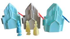Kit Miniaturas Frozen Disney Com Castelo - 3 Personagens (Usado) - comprar online