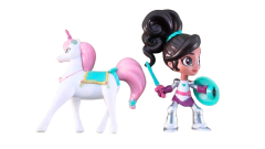 Boneca Princesa Nella E Unicórnio Trinket Viacom - 9 Cm (Usado) - loja online
