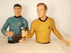 Mr. Spock E Capitão Kirk Bust Bank Cofre - Star Trek - Diamond Toys