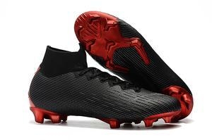 CHUTEIRA NIKE MERCURIAL SUPERFLY 6 FG ELITE JORDAN X PSG PRETO e VERMELHO