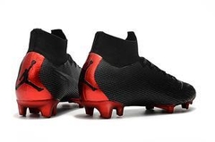 CHUTEIRA NIKE MERCURIAL SUPERFLY 6 FG ELITE JORDAN X PSG PRETO e VERMELHO na internet