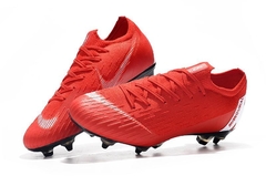 CHUTEIRA NIKE MERCURIAL VAPOR 12 ELITE SG VERMELHO E BRANCO - comprar online