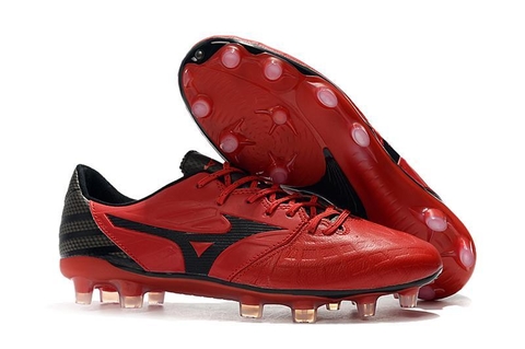 CHUTEIRA MIZUNO REBULA V3 FG VERMELHO E PRETO