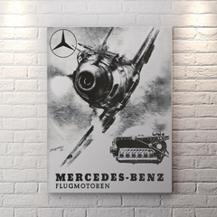 Poster original propaganda Mercedes Benz Flugmotoren
