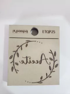 Sello Bajo relieve Etiqueta pequeña 25