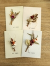 Cartão Artesanal "Te Amo" - Flores Desidratadas - comprar online