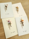 Cartão Artesanal "Te Amo" - Flores Desidratadas - comprar online
