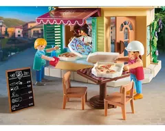 Figura Armable Playmobil City Life Pizzería Con 167 Piezas 70336