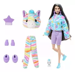 Barbie Cutie Reveal Color Wow Cebra Muñeca Y Accesorios - Pichoncitos
