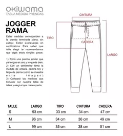 Jogger Jogging Rama Okiwama Frisa Negro Unisex en internet