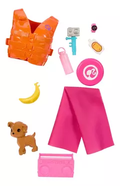 Barbie La Película Muñeca Día De Surf Mascota Y Accesorios
