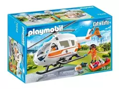 Figura Helicóptero De Rescate Playmobil 70048 38 PIEZAS - comprar online