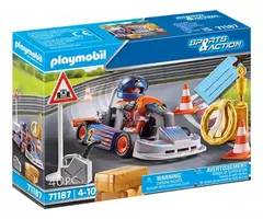 Playmobil Sports & Action 71187 Set Auto Karting De Carreras - comprar online