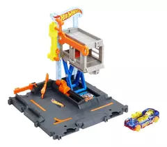 Pista de autos Hot Wheels City Downtown Repair Station color gris - Pichoncitos