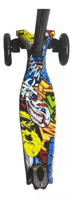 Monopatin Reforzado Aluminio Con Luces Diferentes Graffiti - tienda online