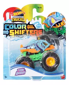 Hot Wheels Monster trucks Vehículo Color Shifters Piran-ahhh Escala 1:64 - comprar online