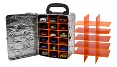 Organizador Metálico Para 18 Carros Hot Wheels Gris - Pichoncitos